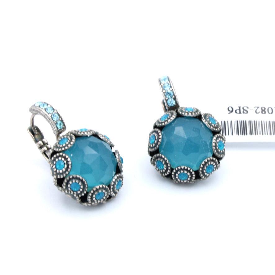 Zambezi Collection Large Embellished Rivoli Earrings - MaryTyke's