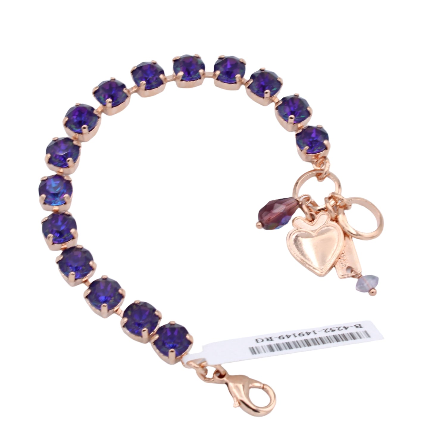 Plum Sunkissed Medium Everyday Bracelet in Rose Gold