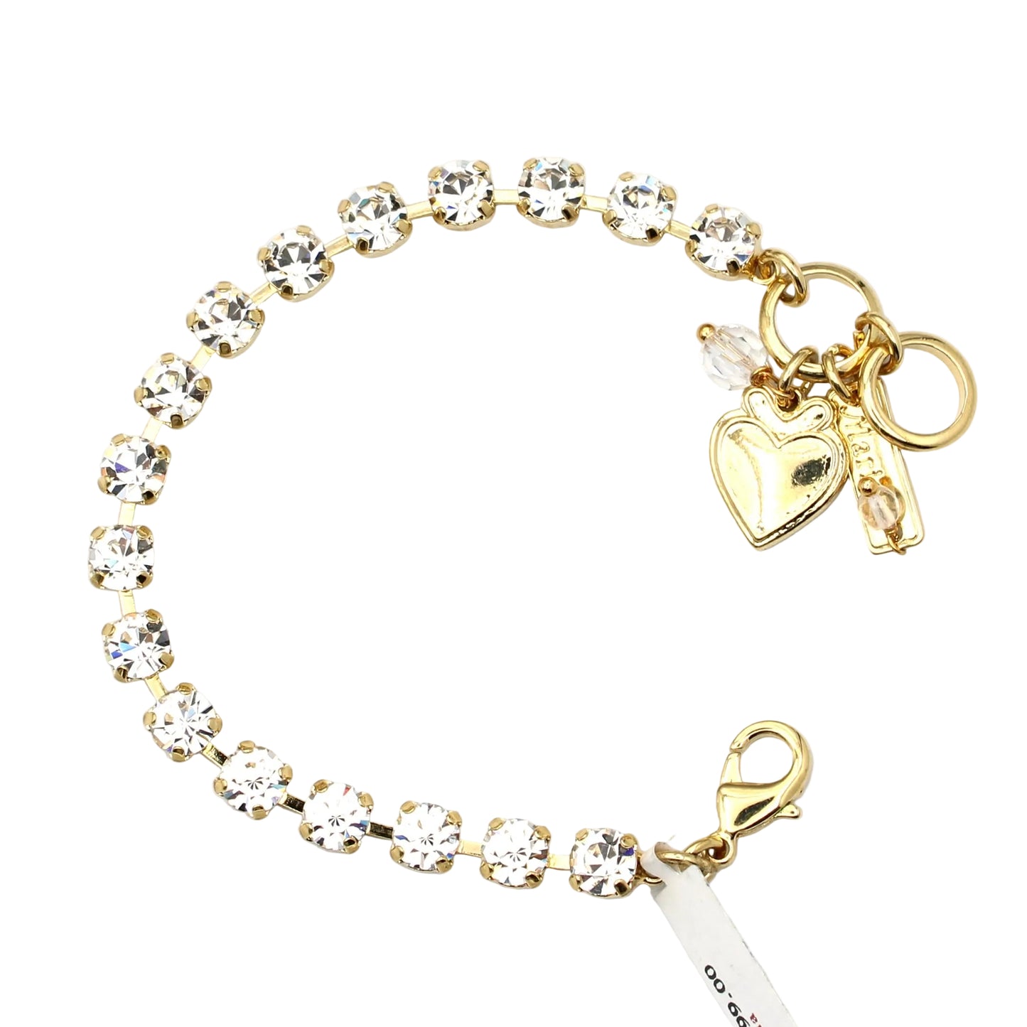 Clear Crystal 6MM Everyday Bracelet in Yellow Gold
