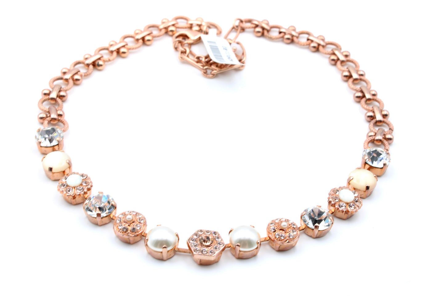 Barbados Collection Large Cluster Necklace in Rose Gold - MaryTyke's