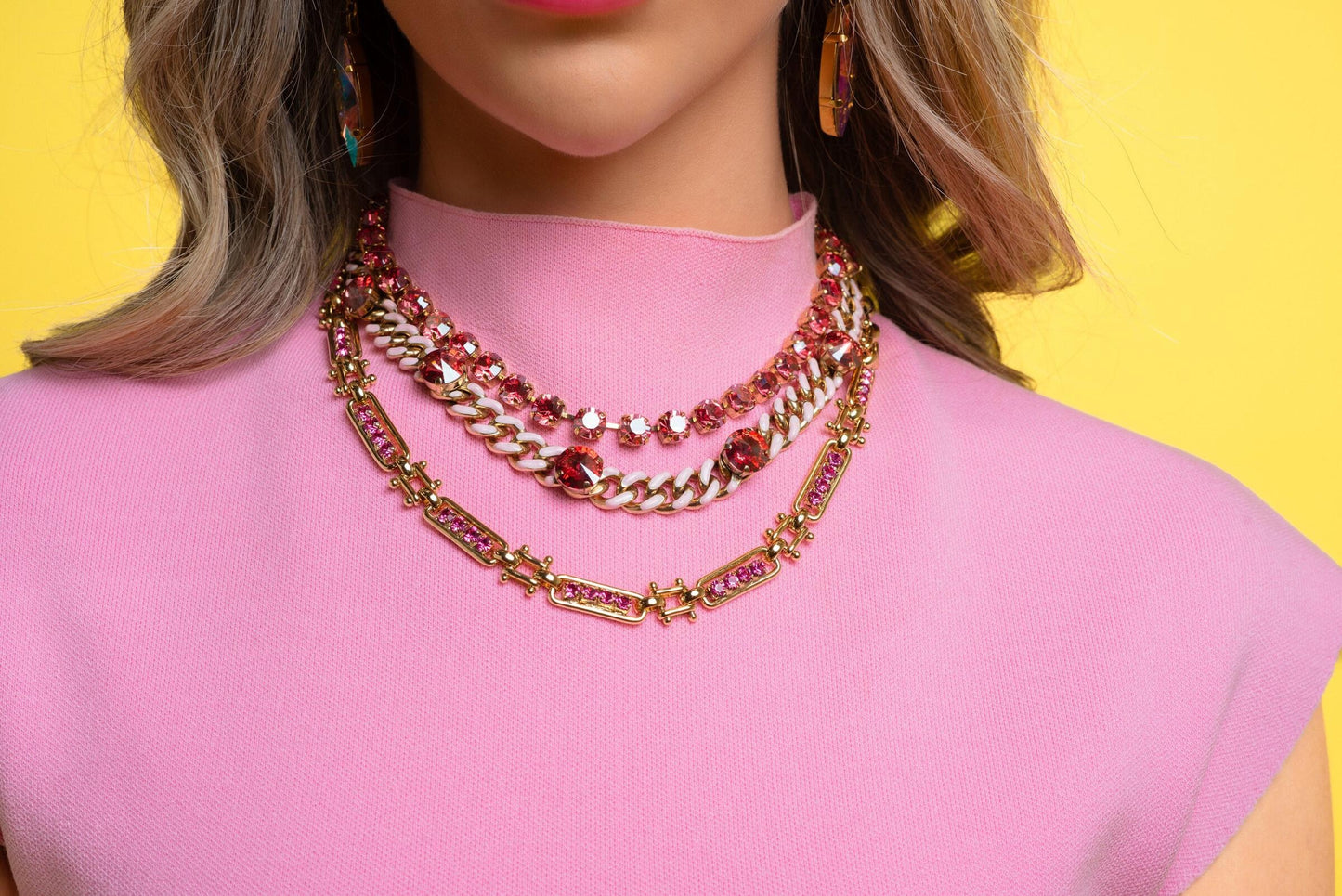 Galileu Necklace in Light Pink