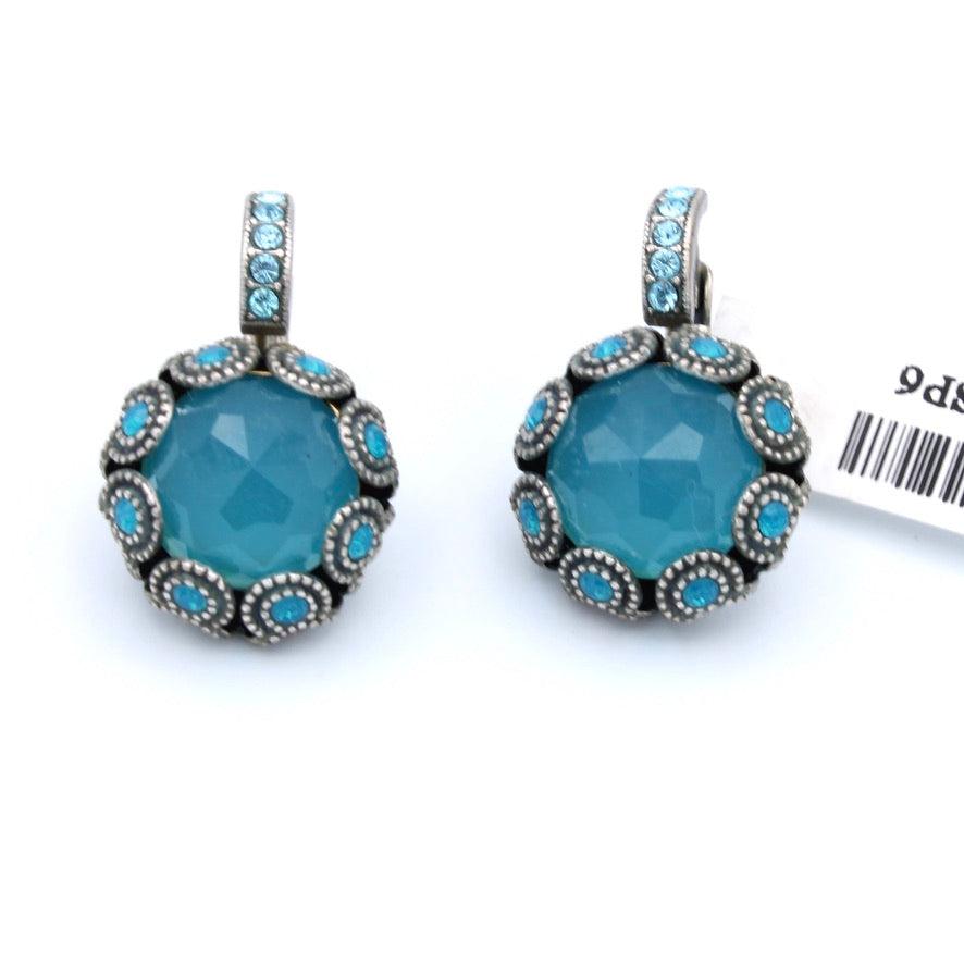 Zambezi Collection Large Embellished Rivoli Earrings - MaryTyke's