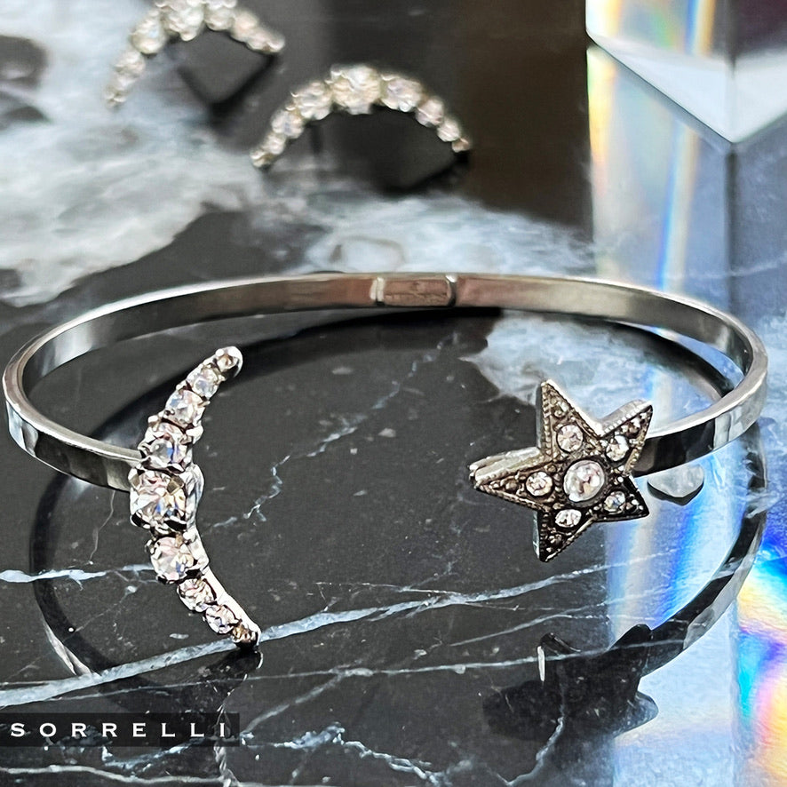 Nebula Cuff Bracelet in Antique Silver by Sorrelli