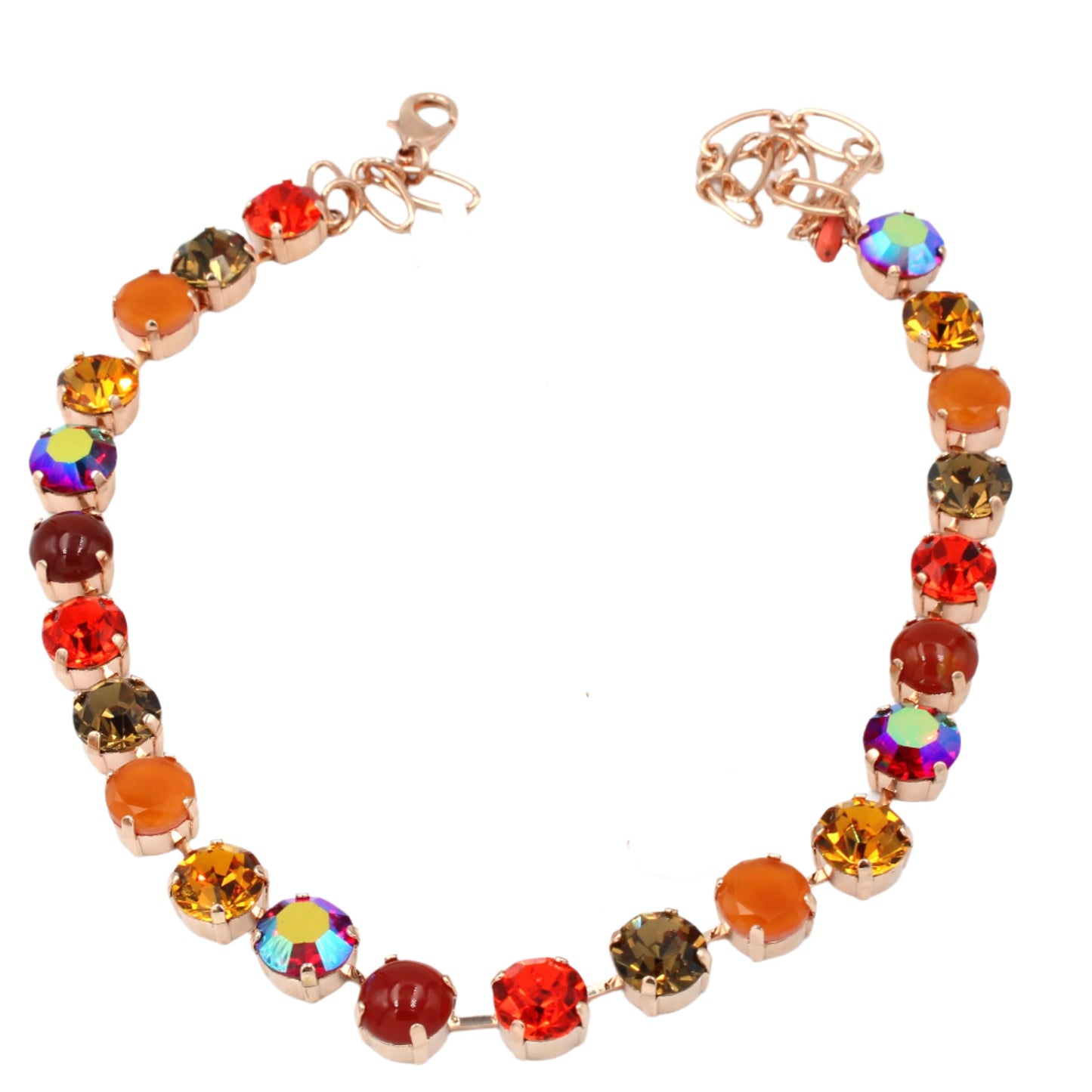 Pumpkin Spice Large Everyday Necklace in Rose Gold