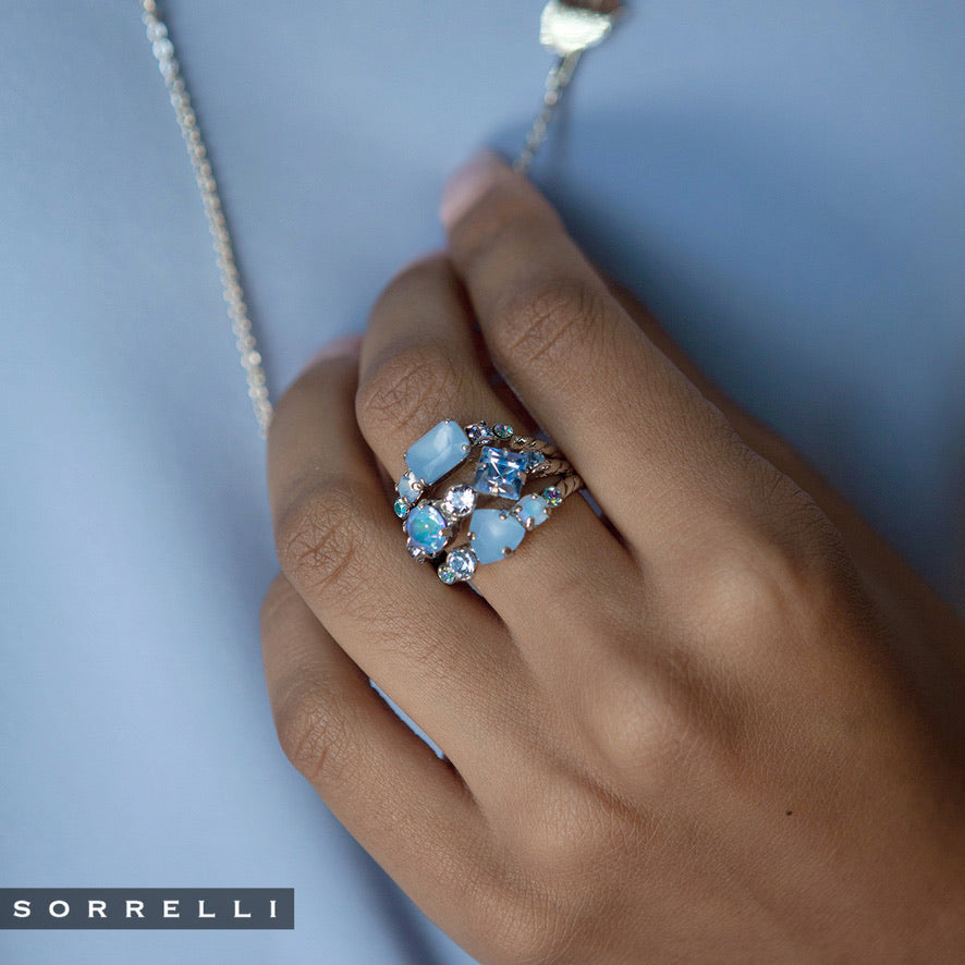 Windsor Blue Somer Stack Ring by Sorrelli