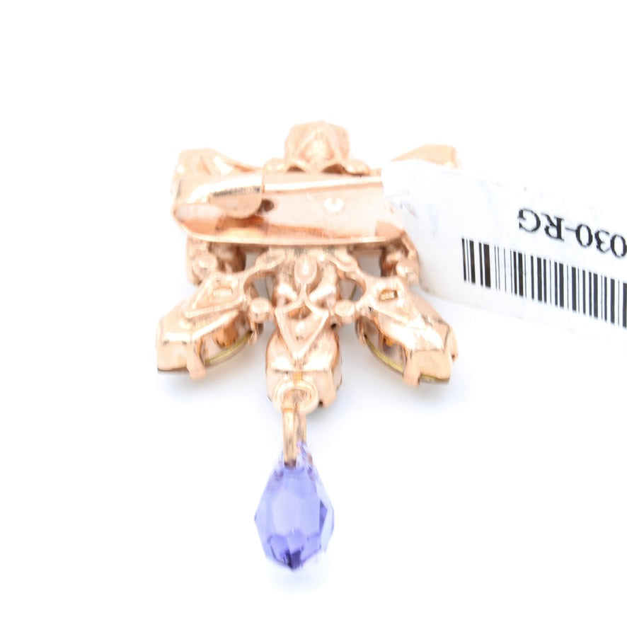 Faith Collection Marquise Brooch in Rose Gold