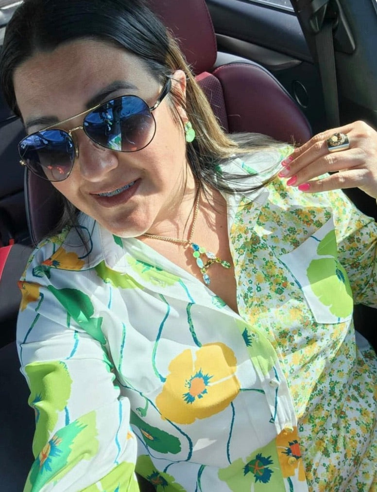 Maegan Earrings in Electric Orange