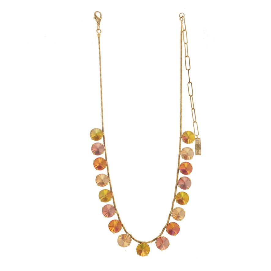 Alora Necklace in Watermelon Mix