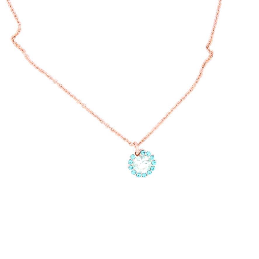 Ivy Villa Flower Pendant in Rose Gold