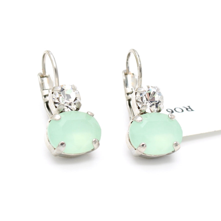 Malibu Mint Collection Oval Earrings