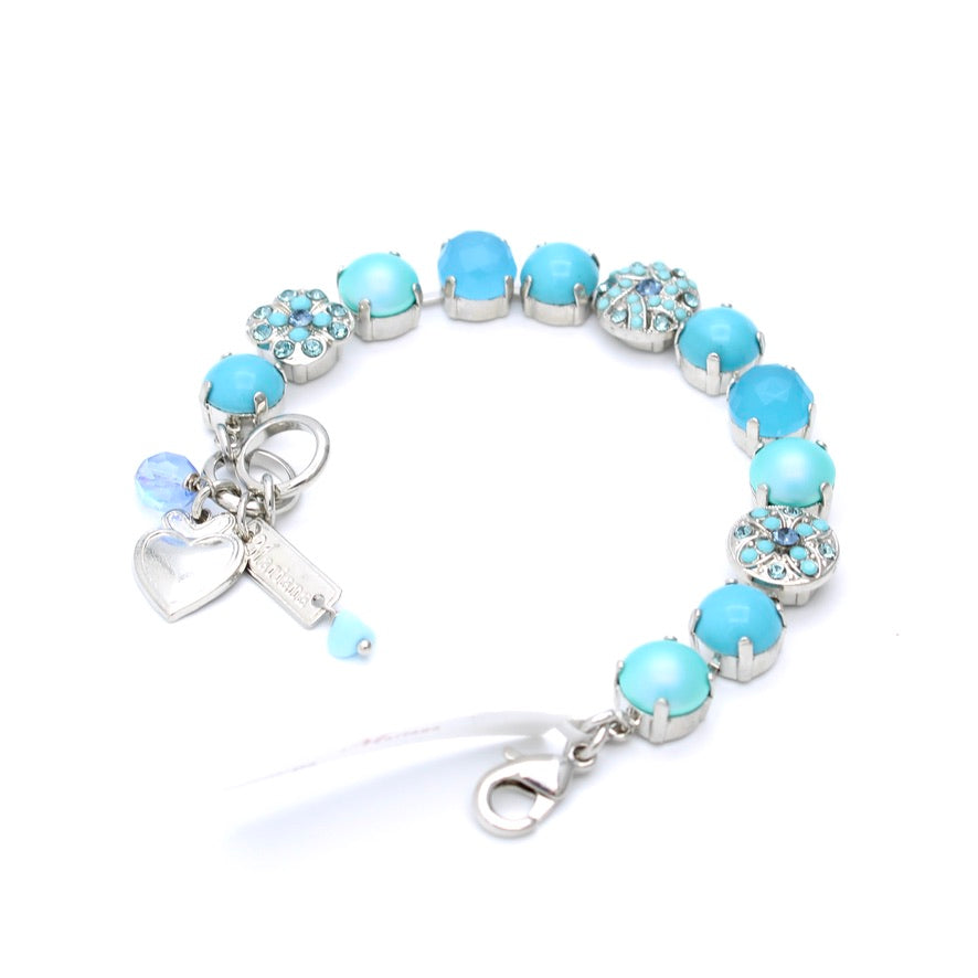 Crystal Blue Large Swirl Bracelet