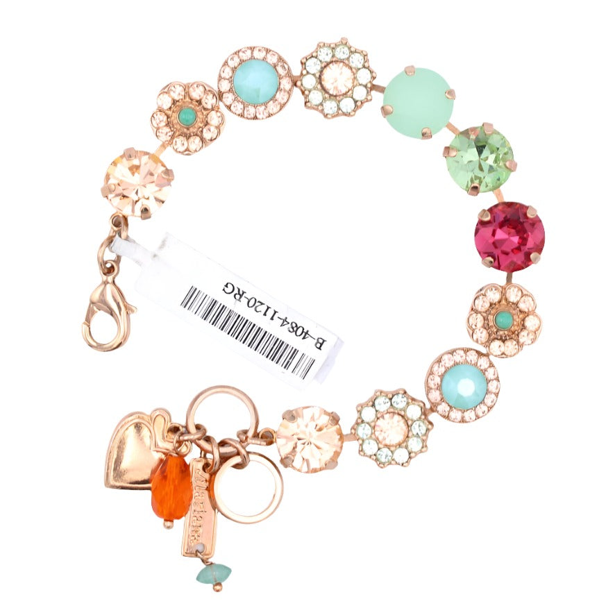 Peachy Keen Collection Large Rosette Bracelet in Rose Gold