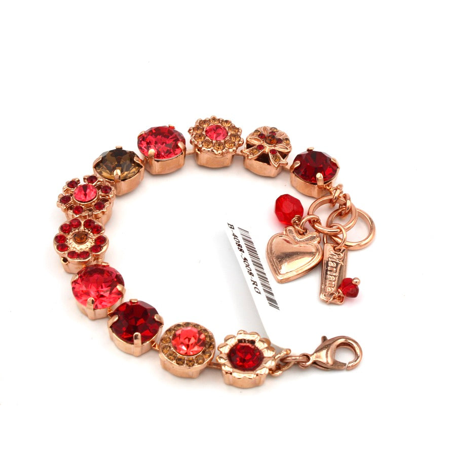 Bonfire 11MM Bow Bracelet in Rose Gold
