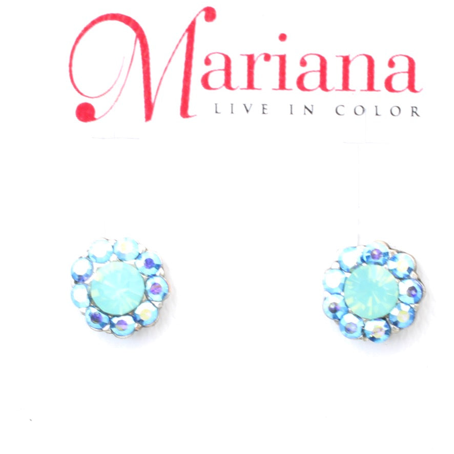 Pacific Opal Medium Post Flower Earrings -STUD - MaryTyke's