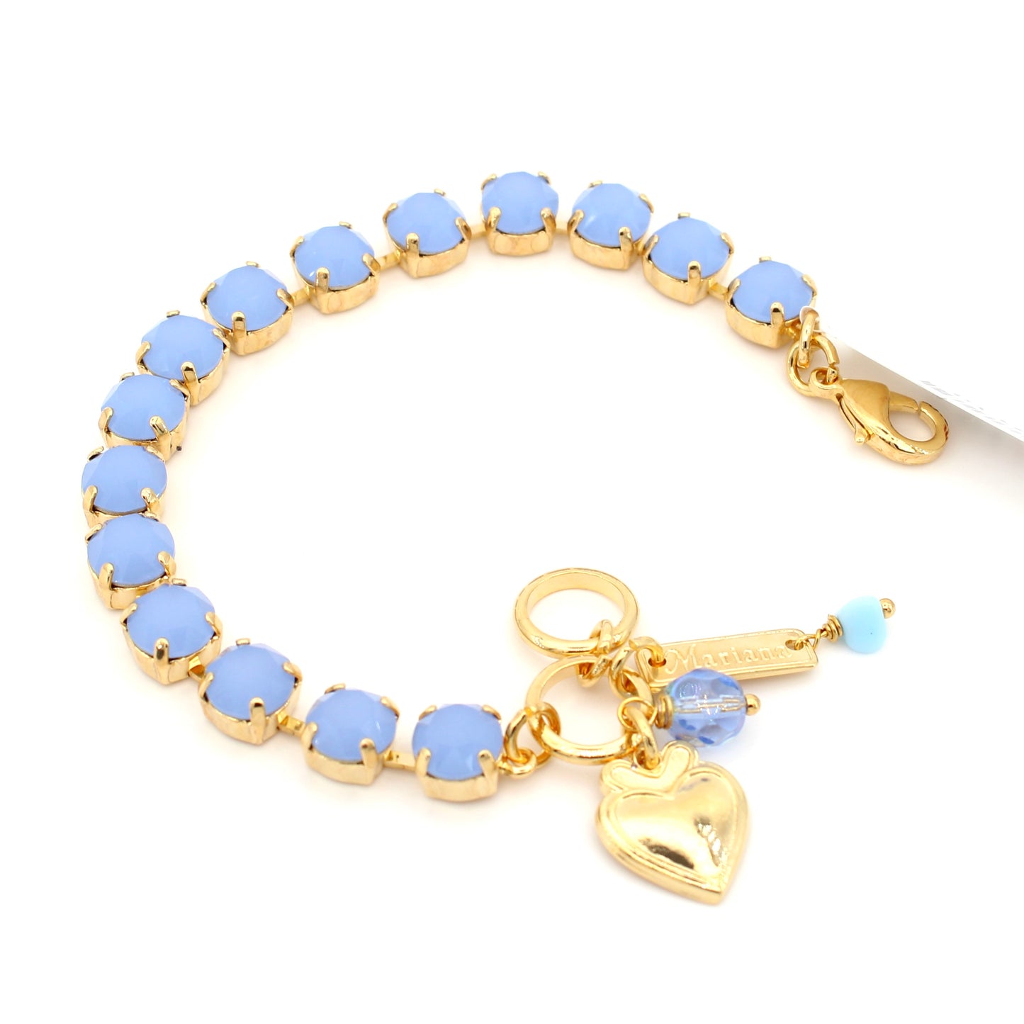 Air Blue Opal Medium Everyday Bracelet in Gold