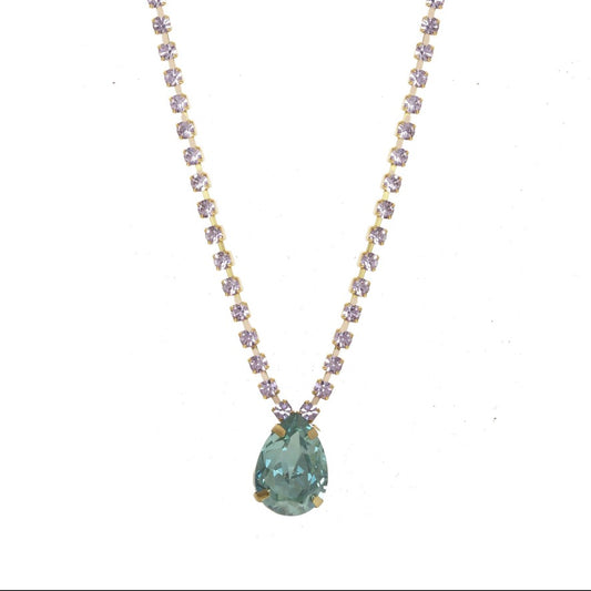 Milli Necklace in Lilac and Aqua Champagne