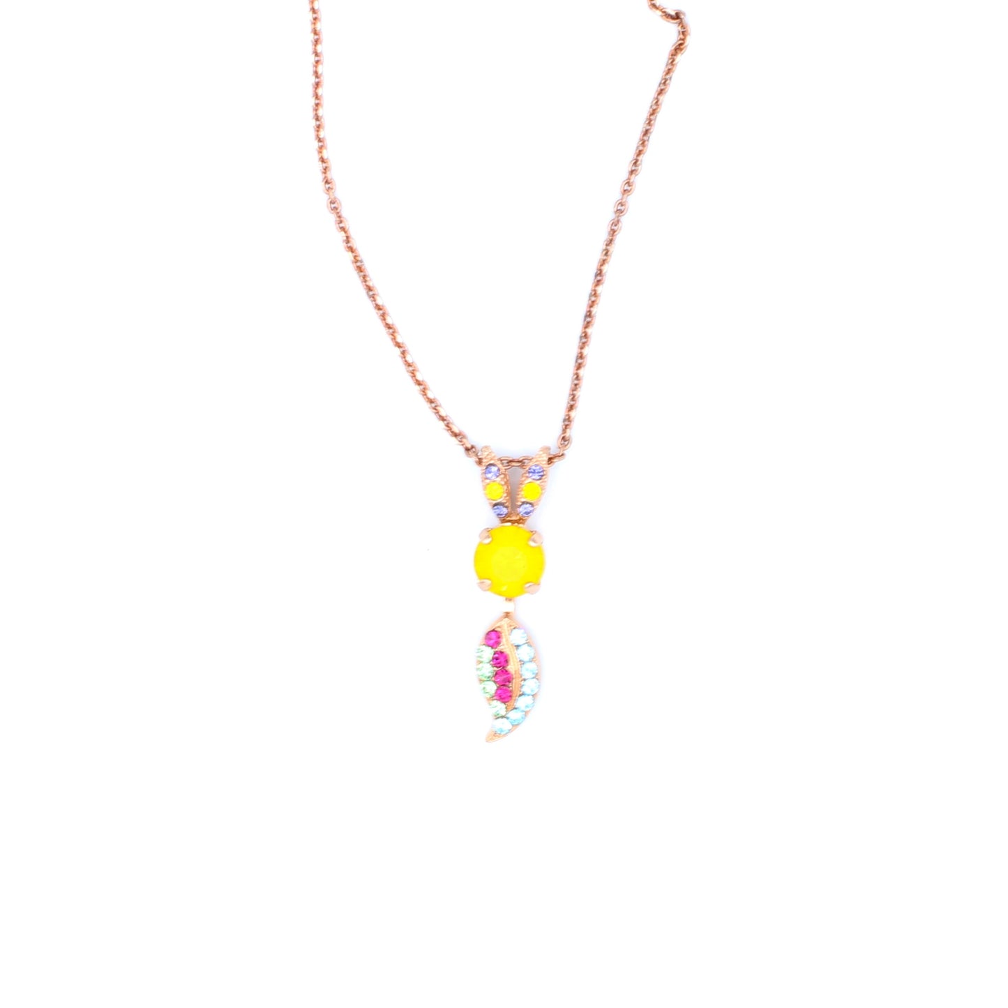 Cuba Collection Pendant Necklace in Rose Gold