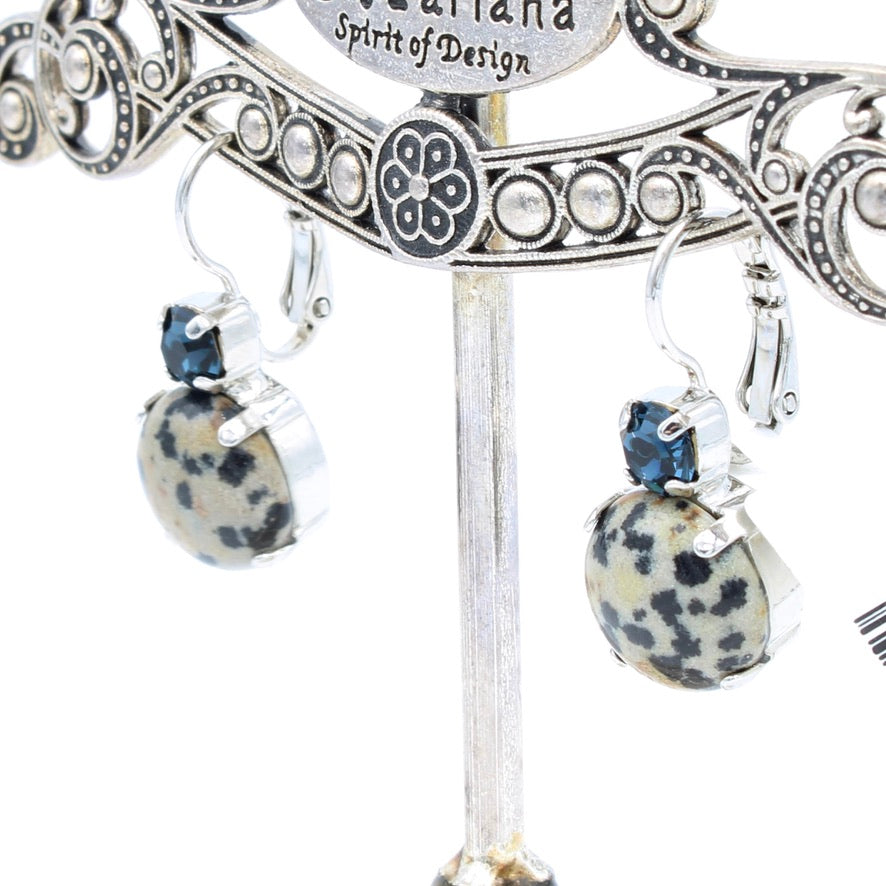 Nightfall Collection Large Double Stone Earrings - MaryTyke's
