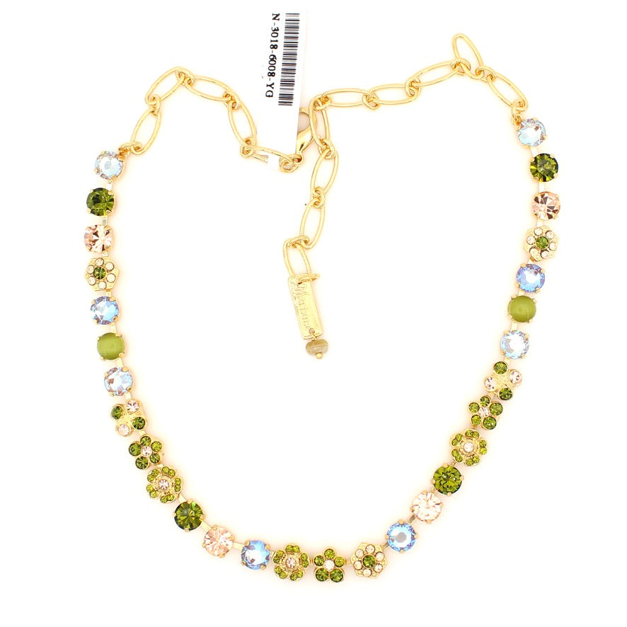 Olive Garnish Collection Medium Cluster Necklace in Gold