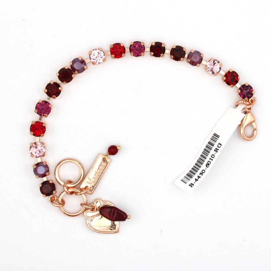 Cranberry Crush 6MM Everyday Bracelet in Rose Gold