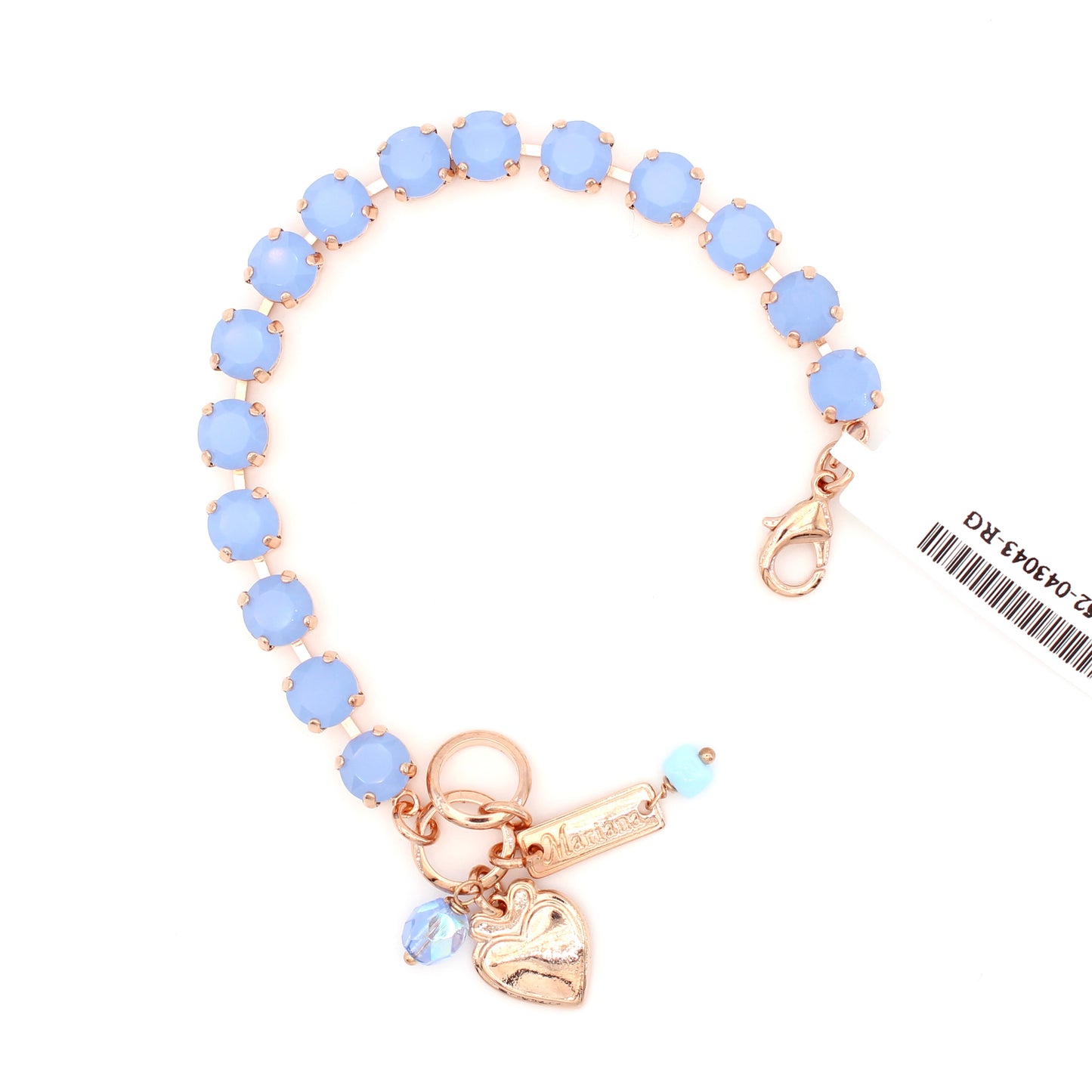 Air Blue Opal Medium Everyday Bracelet in Rose Gold