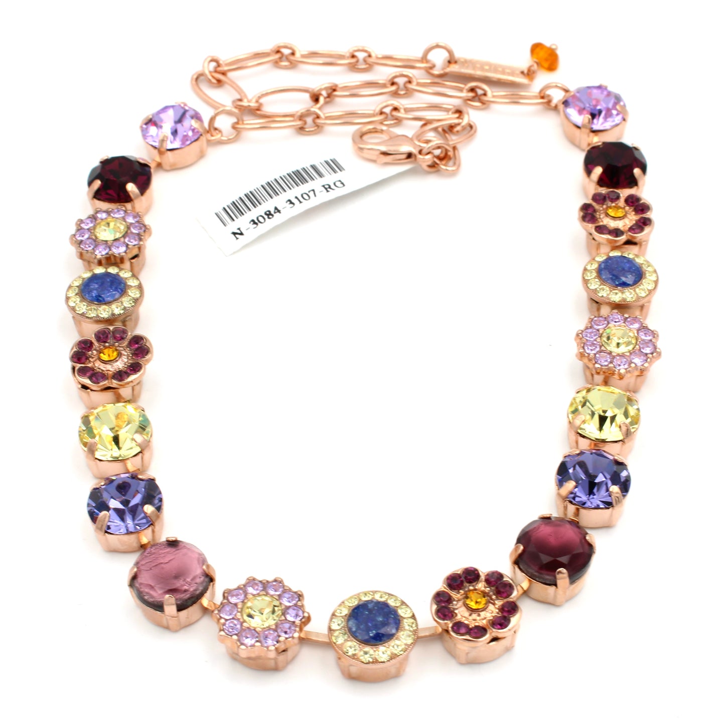 Sunrise Collection Large Rosette Necklace in Rose Gold