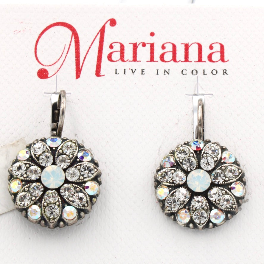 Clear Day Collection Guardian Angel Earrings in Silver