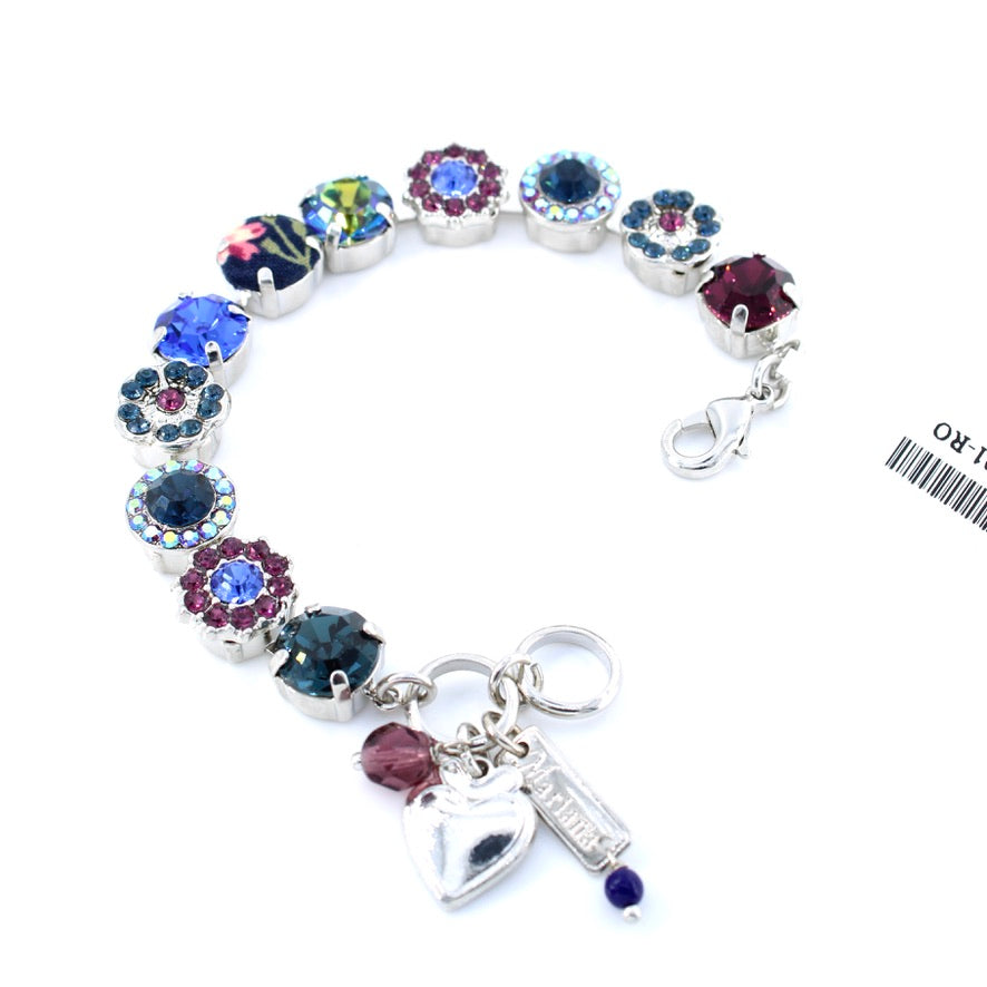Happy Hour Fabric and Crystal Bracelet