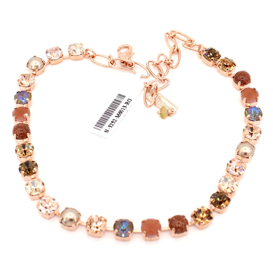Amaretto Collection Medium Everyday Necklace in Rose Gold