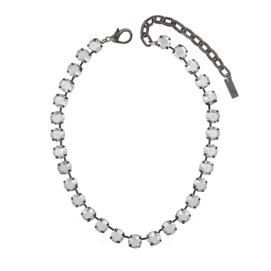 White Opal Trently Necklace in Smutt