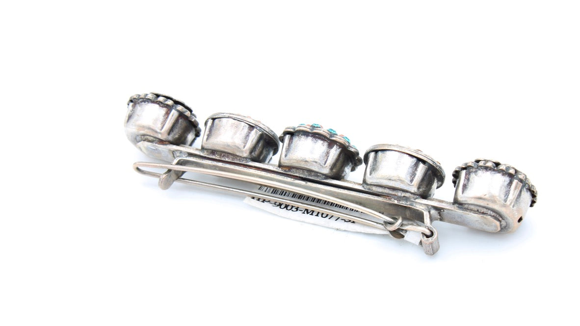 Masai Collection Large Signature Barrette in Silver - MaryTyke's