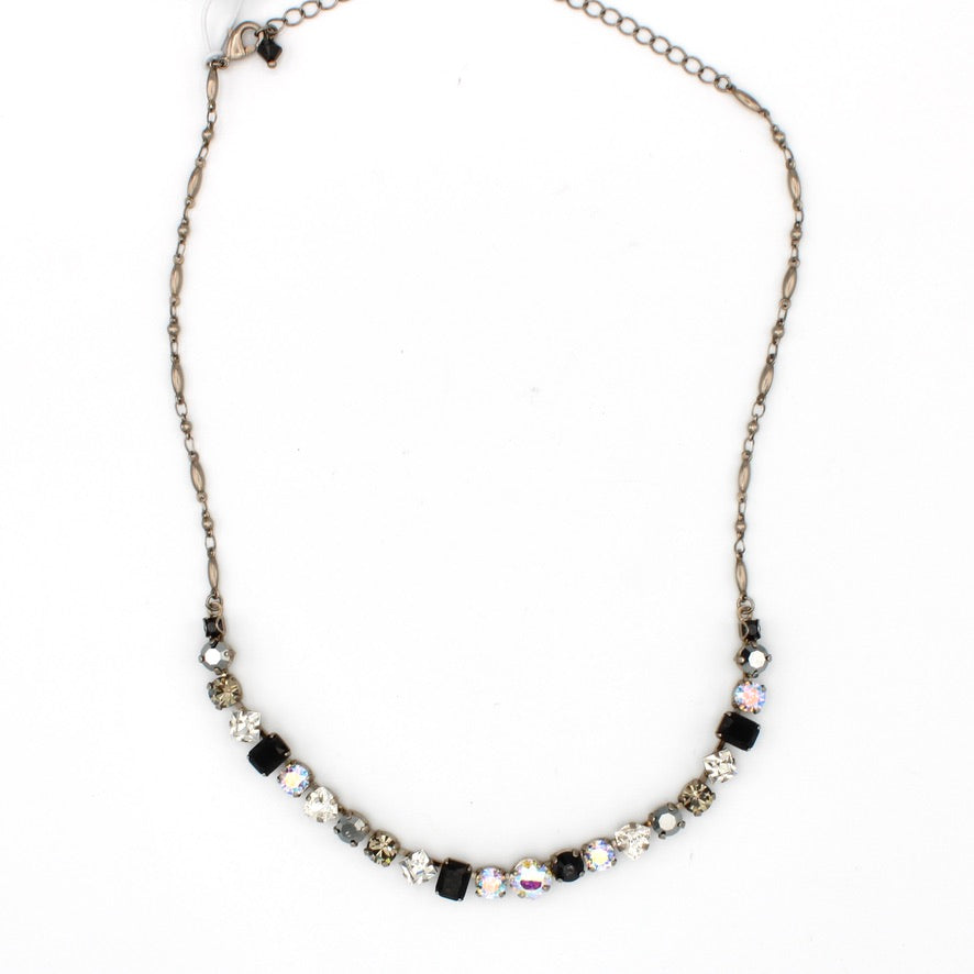 Papaver Tennis Necklace in Black Tie by Sorrelli