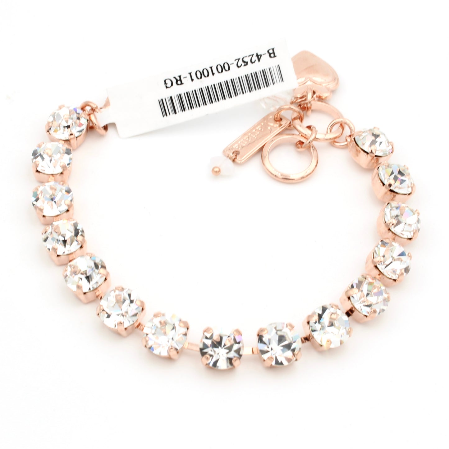Clear Sparkly Medium Must Have Everyday Bracelet in Rose Gold