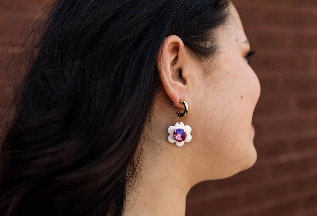 Trina Earrings in Pink