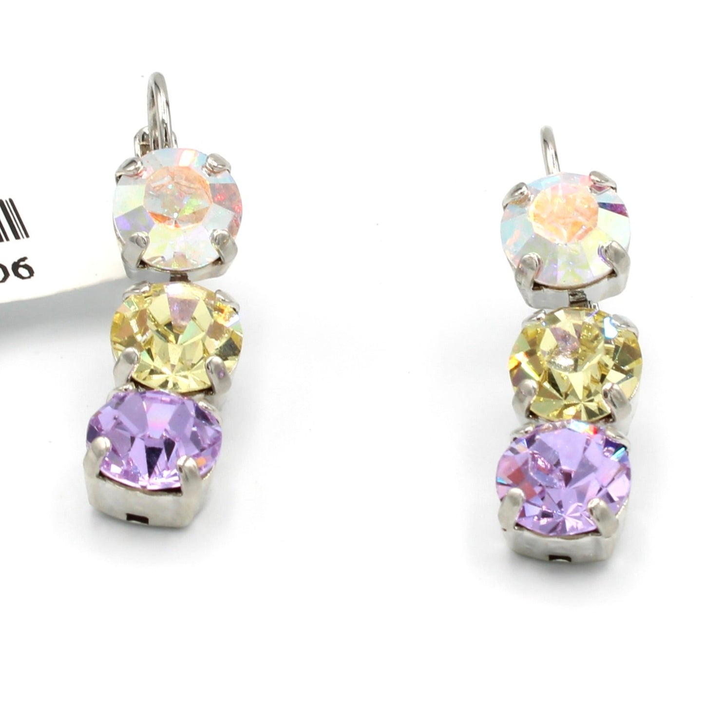 Dawn Collection Medium Everyday Triple Stone Earrings