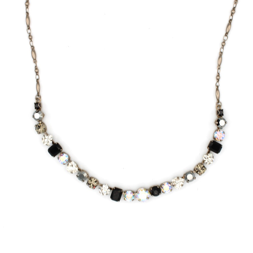 Papaver Tennis Necklace in Black Tie by Sorrelli