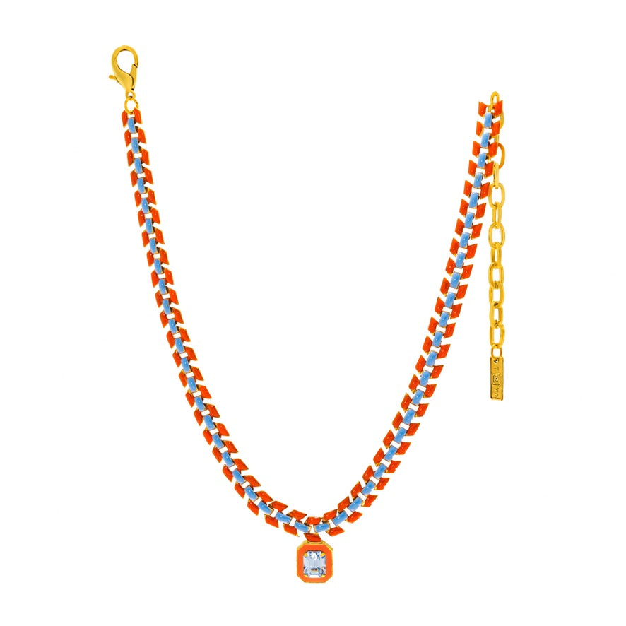 Dakota Dream Necklace in Orange by Tova