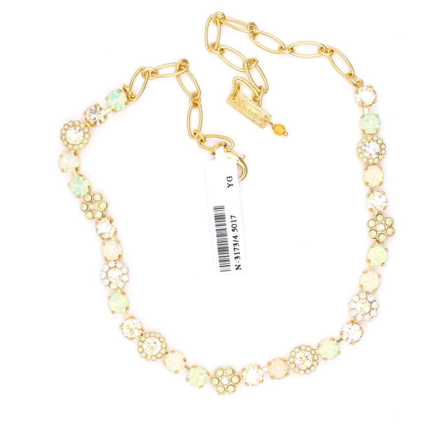 Seaglass Medium Blossom Necklace in Gold by Mariana