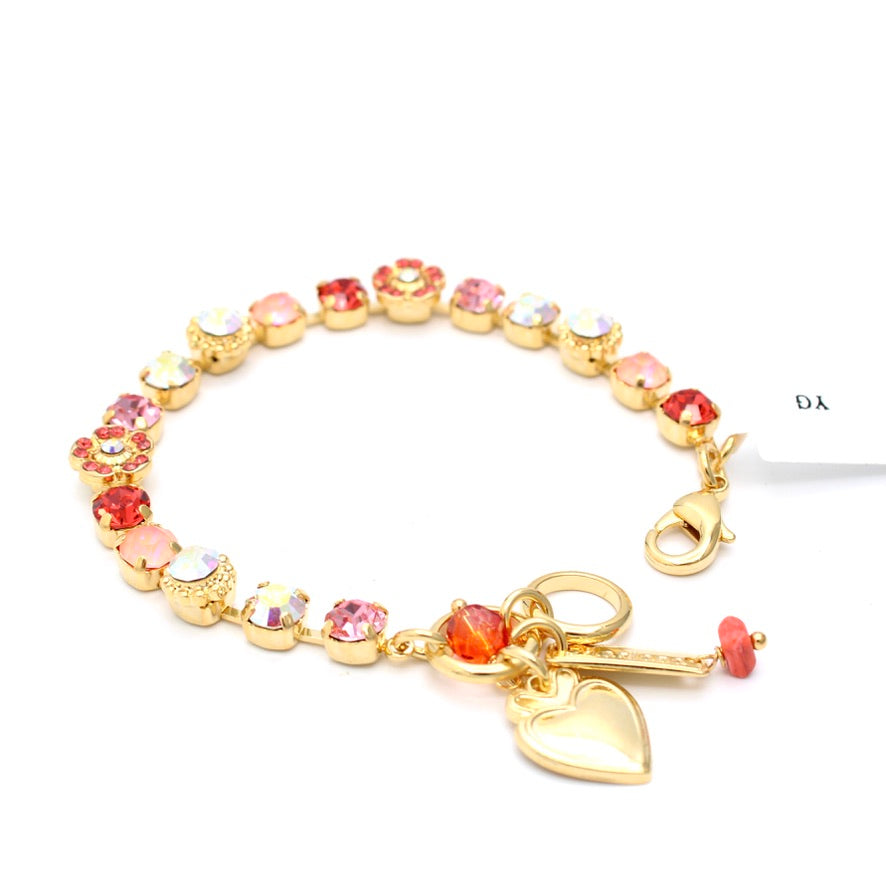 Sunset Drive In Collection Petite Flower Cluster Bracelet in Gold