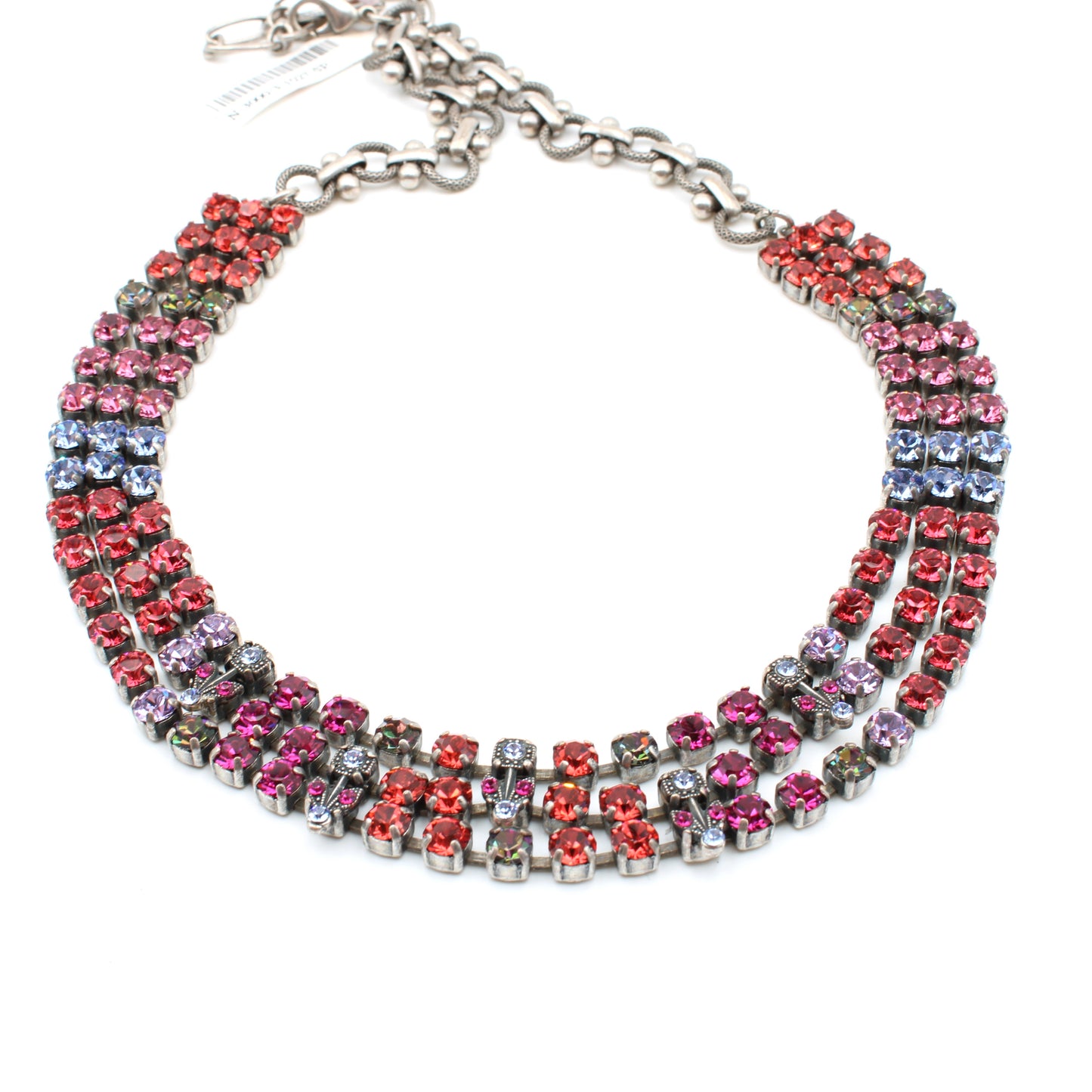 Joy Collection Triple Strand Necklace in Silver - MaryTyke's
