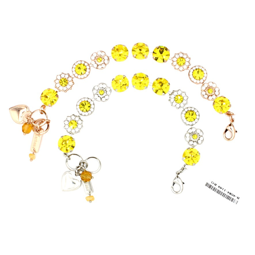 Fields of Gold Collection Large Rosette Bracelet in Rose Gold