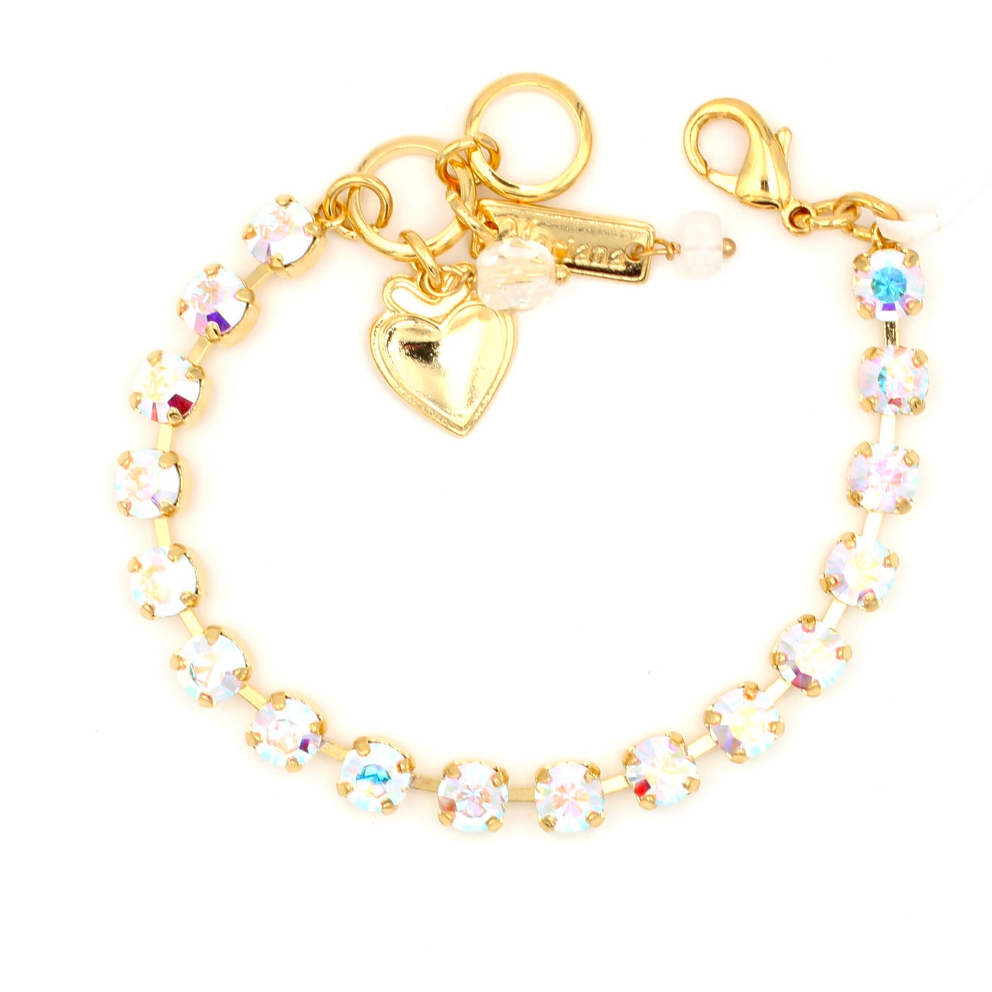 Crystal AB Must Have 6MM Everyday Bracelet in Yellow Gold