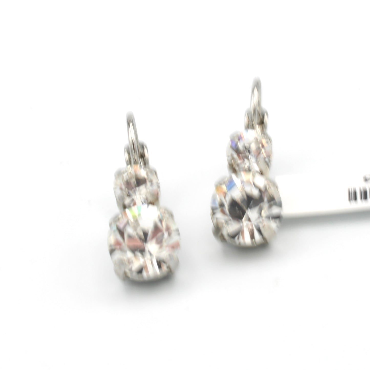 Clear Day Medium Double Stone Earrings