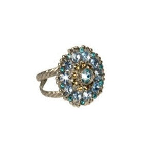 Charming Crystal Bloom Cocktail Ring by Sorrelli - MaryTyke's