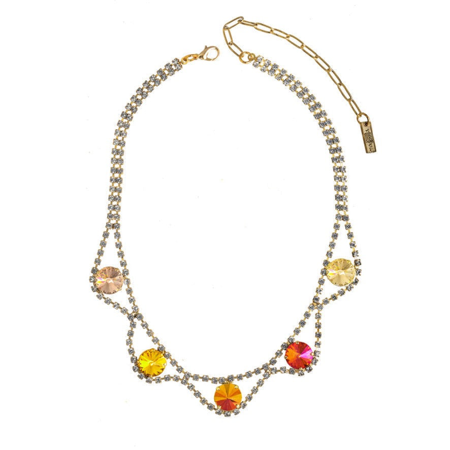 Wheeler Necklace in Yellow