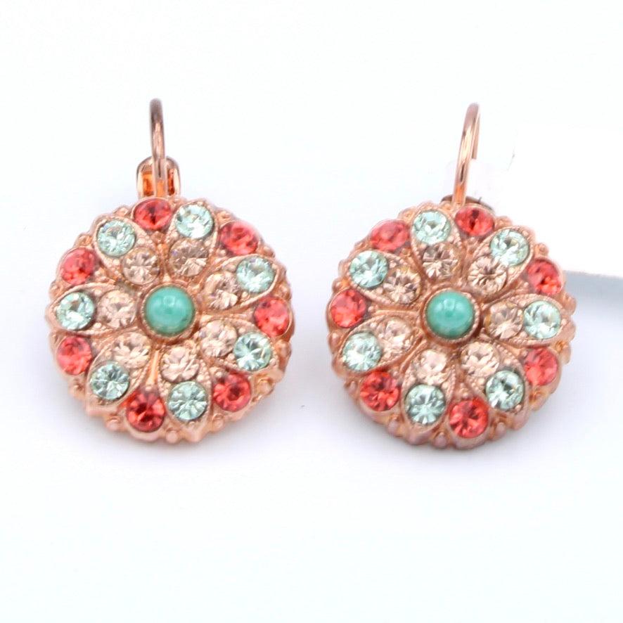 Peachy Keen Guardian Angel Earrings in Rose Gold - MaryTyke's
