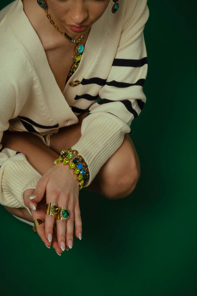 Erina Bracelet in Blue Green Mix