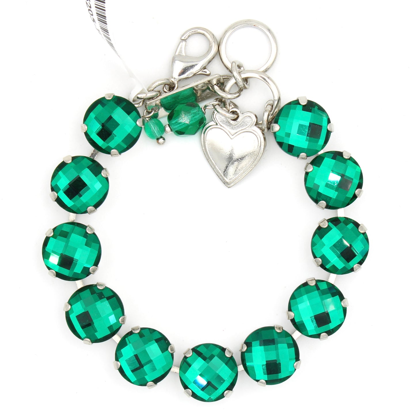 Emerald Checkerboard Cut Lovable Bracelet