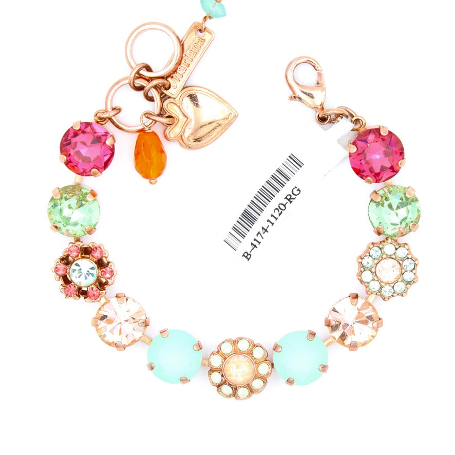 Peachy Keen Collection Large Daisy Bracelet in Rose Gold