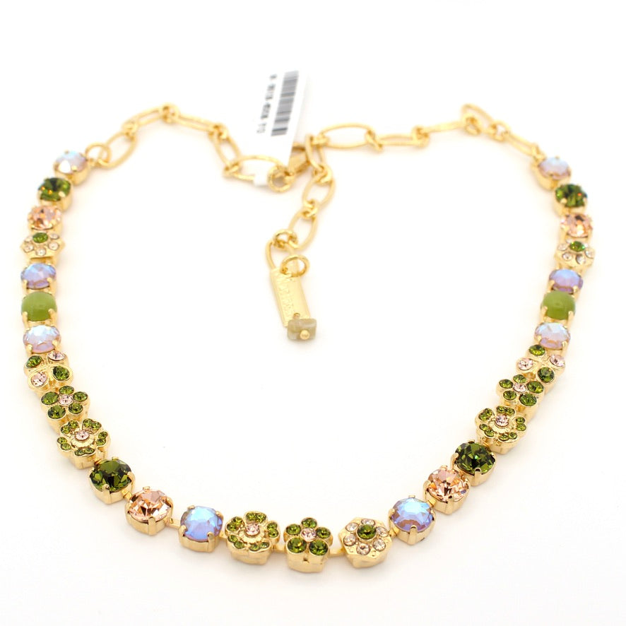 Olive Garnish Collection Medium Cluster Necklace in Gold